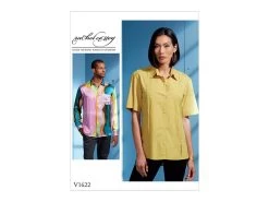 Vogue Pattern V1622 Unisex Shirt- Size 40-42-44-46