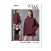 Vogue Pattern V1912 MISSES' TOP AND SHORTS- Size Y5 (18-20-22-24-26) -Clothing Fabrics Shop v1912 envelope front