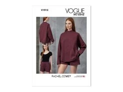 Vogue Pattern V1912 MISSES' TOP AND SHORTS- Size Y5 (18-20-22-24-26)